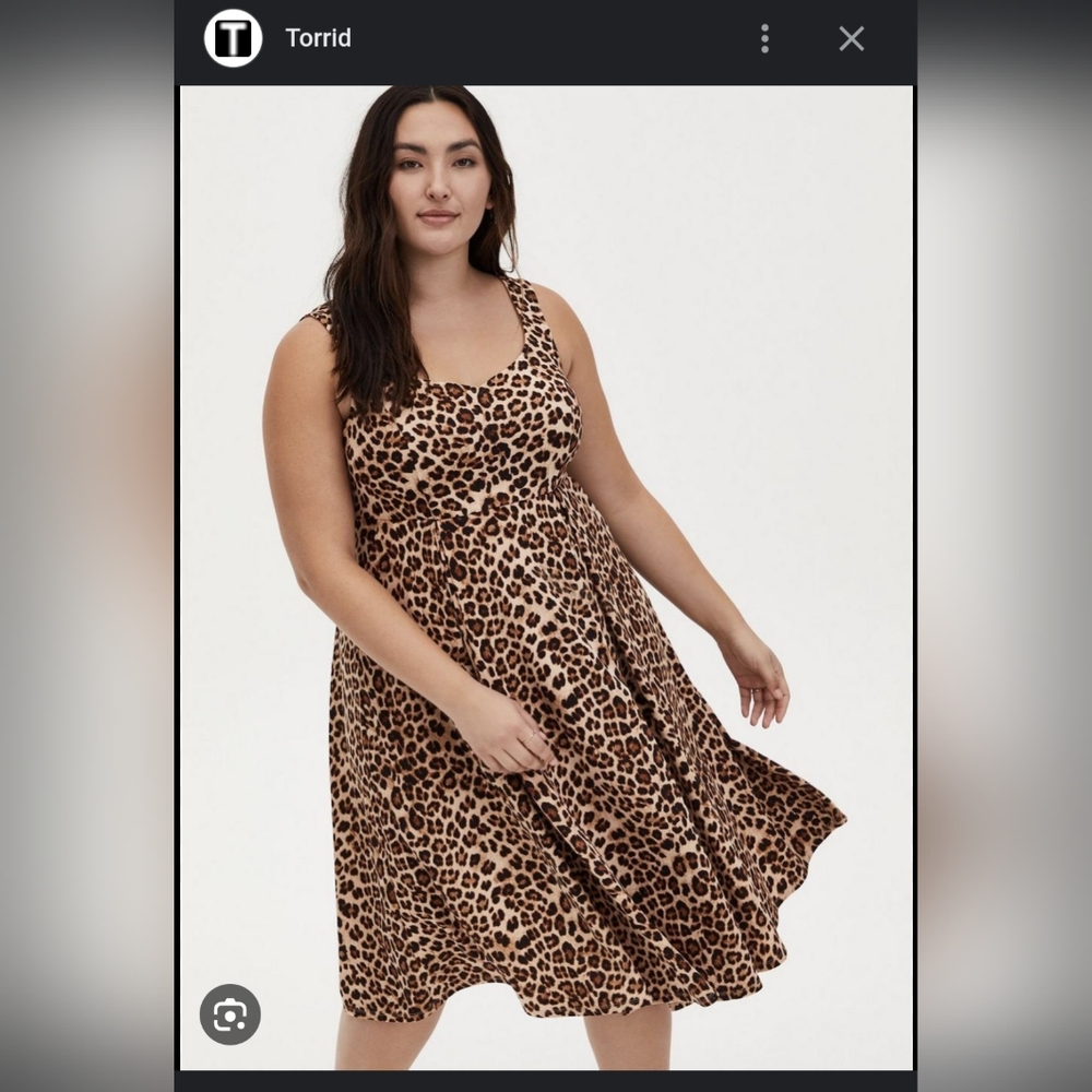 Leopard midi dress